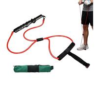 Générique Golf Rope Swing Trainer Golf Swing Training Aid- Improve Swinsg Speed, Portable Elastic Practice Aid | Swings Cord Pull Trainer for Indoor Home Gym Outdoor Backyard Coursess