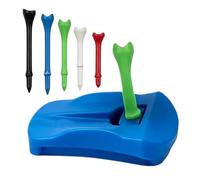 Générique Golf Simulator Tees, Hinged Training Tee Set, Artificial Turf Practice Golf Accessory, Swing Improvement Tool, Stable Support System Pack, for Backyard Driving Range Park Garden Home