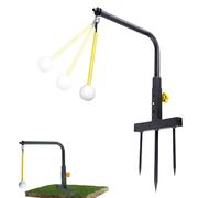 Générique Golf Swing - Training Aid Adjustable Height Alignment Stand | Portable Golf Practice Trainer Swing Path Guide Training Equipment for Indoor Outdoor, Golfers, Men, Beginners