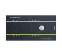 Générique Golf Swing Training Mat, Portable Feedback Detection, 12 inch Alignment Aid with Swing Path Feature, Rubber Base Golf Mat with Non-Slip, Indoor Office Court Home Practice Accessory