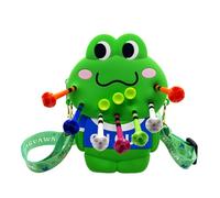 Générique Golf Tee Bag, Frog Ball Holder, 5.91x4.33in Cute Organizer Pouch, Zippered Storage Case, Authentic Clip Attachment for Women Golfers, Practice, Training Days, Outdoor Golfing Events