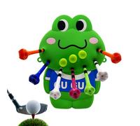 Générique Golf Tee Bag, Frog Ball Holder, Cute Organizer Pouch, Portable and Tee Storage Case, Fun Golfing Accessory for Women, Training, Practice, Golfers, Course, Tournament, Outdoor, Travel, Game
