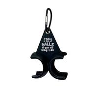 Générique Golf Tee Organizer, Portable Carabiner Holder, Tee Holder Ball Rack with Lightweight Design, Golf Accessory for Indoor Outdoor, Tees Holders, Portable Golfs Rack for Bag Use