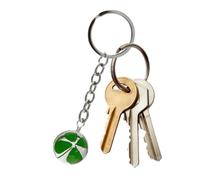 Générique Good Luck Keychain Four Leaf Clover Charm Keyring