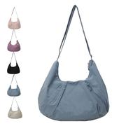 Générique Goodtotes Croissant Bag, Goodtotes Large Croissant Crossbody Bag, Crescent Crossbody Bags, Adjustable Strap (Blue)