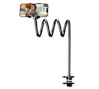 Générique Gooseneck Phone Holder - Adjustable Long Arm Stand, Flexible Clamp Mount, 360 Degree Rotation | Cellphone Desk Wall Car Headboard Recliner Bike Support for Dorm Bed Couch Wheelchair Use