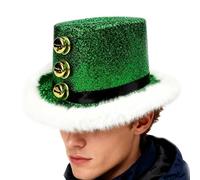 Générique Gorro De Navidad - Sombrero De Papá Noel Con Pelusa Blanca Y3 Cascabeles | SombreroDe Fiesta Para Mujeres Hombres Y Familia | Sombrero De Disfraz - Reuniones De Navidad Y Año Nuevo