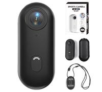 Générique Gosnap Camera - Gosnap 4K Thumb Action Camera, Sports & Action Video Cameras Portable, with Audio and Video, 2025 Mini Sport Cameras, with 360° RotationSpring Clip (Black,1080)