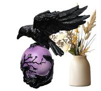 Générique Gotĥic Crow Table Lamp - Dark Style Decorative Lighting | Uñique Bird Shaped Desk Lamp For Home | (Actual Product May Vary)