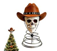 Générique Gothic Halloween Tree Topper - Haunted Holiday Ornament Decor,