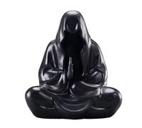 Générique Gothic Man in Black Sculpture - Figurine Desktop Ornament, No Phase Buddha Art Model, Handmade Decoration | Living Room Office Shelf Display Accent Decorative Collectible