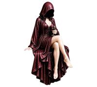 Générique Gothic Reading Figurine - Hooded Faceless Fantasy Statue