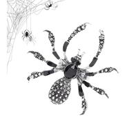 Générique Gothic Spider Rings - Adjustable costumeFinger Band Rhinestone Motif Creepy Jewelry Piece|Halloween Cosplay Accessory Party Favor Trick Treat costumeNights Gift Props Idea costumeSet