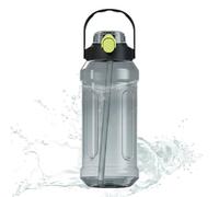 Générique Gourde de Voyage - Tasse Transparente Avec Paille - Gourde D'eau Grande Capacité À Double Embout Avec Échelle Graduée Pour Camping, Sport, Voyage, Gym