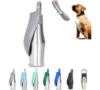Générique Gourde pour Chien avec Abreuvoir 750ml, Gourde Isotherme pour Chien Promenade, Bouteille d'eau Portable pour La Plupart des Tailles De Chiens,Inoxydable 304 Bol d'eau De Voyage pour Et Chat