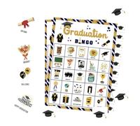 Générique Grad Party Bingo Cards, Group Fun Game, 2026 Themed Card Pack, Easy Read Number Layout, Classroom Celebration Activity Item, for Home School Events Students Men Women and Families