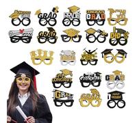 Générique Grad Photo accessoires, lunettes de graduation, Classe de lunettes de graduation de 2025, Partage de stand décoratif Grad Spooth Favors pour la séance photo, les et les étudiants