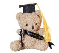 Générique Graduation Bear - 5.1 inch Plush Bear with Hat and Certificate | Graduation Souvenir for School, Elementary, High School, Kindergarten