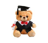 Générique Graduation Bear, Plush Toy, Wearing Hat and Gown, Celebratory Souvenir, Adorable Stuffed Animal Doll Perfect for Class of 2025, Boys, Girls, Students, Ceremony