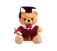 Générique Graduation Bear, Plush Toy, Wearing Hat and Gown, Celebratory Souvenir, Adorable Stuffed Animal Doll Perfect for Class of 2025, Boys, Girls, Students, Ceremony