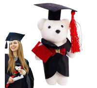 Générique Graduation Bears Class of 2025, Graduation Animal Plush, 1.18x5.51 inches Sitting Position Doll, Decorative Bouquet Supply for University, Teacher, Student, Photos, Kindergarten