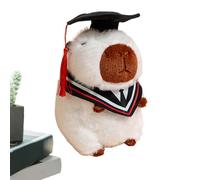 Générique Graduation Capybara - KeepSake en peluche avec un chapeau de remise diplômes pour les élèves du secondaire et du collège, cadeaux de jouets en peluche, filles, amis, une décoration de