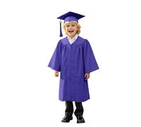 Générique Graduation Préscolaire 2PCs Enfant Toge Chapeau Enfants Diplômé Uniforme AcadéMique de Remise Des DiplôMes PréScolaire pour Enfants Robe et Maternelle Ensemble