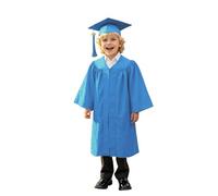 Générique Graduation Préscolaire 2PCs Enfant Toge Chapeau Enfants Diplômé Uniforme AcadéMique de Remise Des DiplôMes PréScolaire pour Enfants Robe et Maternelle Ensemble