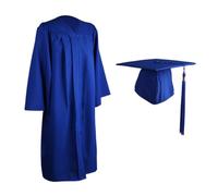 Générique Graduation Robe Cap Tassel Set - 2022 Graduation Cap and Gown 2022 Pendentif - Unisexe Uniform Matte Robe for High School & College Bachelor