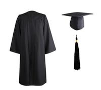 Générique Graduation Robe Cap Tassel Set 2022 - Unisexe Mat Robe de Graduation et Cap Tassel 2022 Pendentif, de pour High School College Bachelor