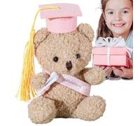 Générique Graduation TedďyBéar - 13cm Stuffed Animals Plush | Graduation Plush Tedďywith Cap PP Cotton Soft Doll Gift Toy for Kids Students Bachelor Doctor GraduationKeepsake
