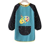 Générique Graffiti Tablier de Peinture pour Enfant 7-12 ans Garçons Filles, Imperméable Peinture Enfant pour Manche Longue avec Poche, Les activités Scolaires 7-12 Ans