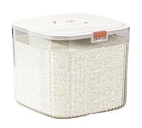 Générique Grains Bin - Pantry for Decanting | Large Volume with Vacuum Seals, Transparent Kitchen Cabinetry, Bulk Ingredient Portioned Tubs for Legumes Seeds Cereals and Wheat-Kernels