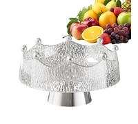 Générique Grand Bol à Fruits,Plateau de Table 28 cm Pièce Maîtresse - avec 8 Fourchettes et Porte-Fruits Organisateur - pour Légumes Dessert Collation Salade Pâtes Repas et Service de Table
