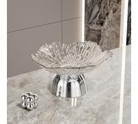 Générique Grand bol à fruits rond avec piédestal amovible multifonctionnel, Table de cuisine décorative ou comptoir Centre de table, piédestal pour décor de Table, Centre de table pour Table à manger