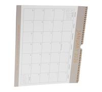 Générique Grand Calendrier Mural 2026-2027 18 Mois en Papier Résistant Reliure Spirale Grand Calendrier Mensuel Minimaliste pour Bureau et Organisation Professionnelle