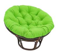 Générique Grand Coussin de Chaise Rond Papasan, Coussin de Remplacement en Nid D'œuf, Coussin de Chaise en Rotin épais Suspendu pour Jardin, Balcon et Salon Apple Green,110cm