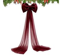 Générique Grand Nœud pour Cime du Sapin De Noël Ruban Décoratif en Rustique | Décors Nœud Noël Géant Pour Maison Mariage Fiançailles Arche Événements Banquets Shower