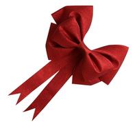 Générique Grand Nœud Rouge Décoration Mariage pour Sapin Chaise Porte Fenêtre Fête Mariage Décoration Festive
