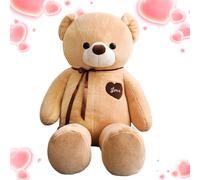 Générique Grand Ours - Figure Douce de 140 cm | Ours en Peluche - pour Adultes Noël Halloween Saint-Valentin Anniversaire Chambre Accessoire Photo Salon Chambre d'enfant Décoration Maison