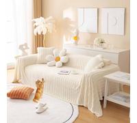 Générique Grand Plaid pour Canapé XXL, Jete De Canape Grande Taille, Plaid Canapé Housse De Canapé d'angle 2/3 Place, Couverture Canapé Antidérapante, Lavable (#228,45x45pillowcase)