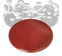Générique Grand Plateau Tournant Lazy Susan, 80cm 90cm 100cm Plateau Rotatif en Bois, Rond Tournant Assiette Pivotante Manuelle pour Table À Manger(Reddish Brown,70cm/28)