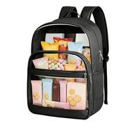 Générique Grand sac à dos transparent PVC Imperméable Réglable Avec Sangles