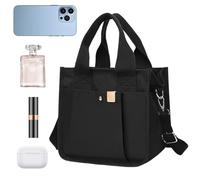 Générique Grand Sac Fourre-Tout En Toile - Sac À Main Shopping Avec Poignée - Bandoulière Avec Bretelle,Pour Femmes Bureau École Extérieur Voyage Pique-Nique Navette Shopping