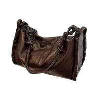 Générique Grand sac fourre-tout pour femme, sac à main simple à bandoulière pour l'école, le travail et les loisirs | marron