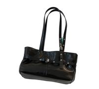 Générique Grand sac fourre-tout pour femme, sac à main simple à bandoulière pour l'école, le travail et les loisirs | noir