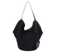 Générique Grand sac fourre-tout pour femme, sac à main simple à bandoulière pour l'école, le travail et les loisirs | noir