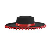 Générique Grand Sombrero Mexicain Avec Pompons, Accessoire De Costume, Décoration De Pompons, Tenue De Fête Espagnole, Chapeau De Cosplay, Chapeau De Festival, Unisexe Pour Hommes Et Femmes, Costume