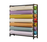 Générique Grand Support Rangement for Rouleaux Tissu Commercial Textile,Organisateur Papier Vinyle avec Tiges Suspension Réglables,Rangement Double Face(162x45x160cm)