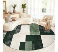 Générique Grand Tapis Rond à géométrie Abstraite pour Salon, Chambre à Coucher, Table à Manger, décoration d'intérieur - 180 cm
